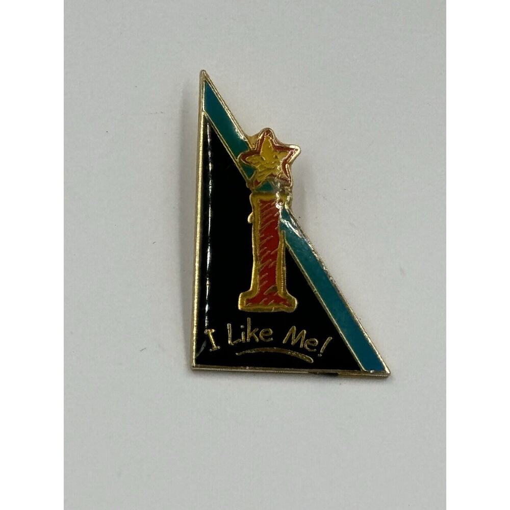 Vintage i Like Me! Star On Top On Letter Lapel Pin